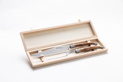 service à découper en bois