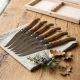 coffret de 6 couteaux de table en genévrier